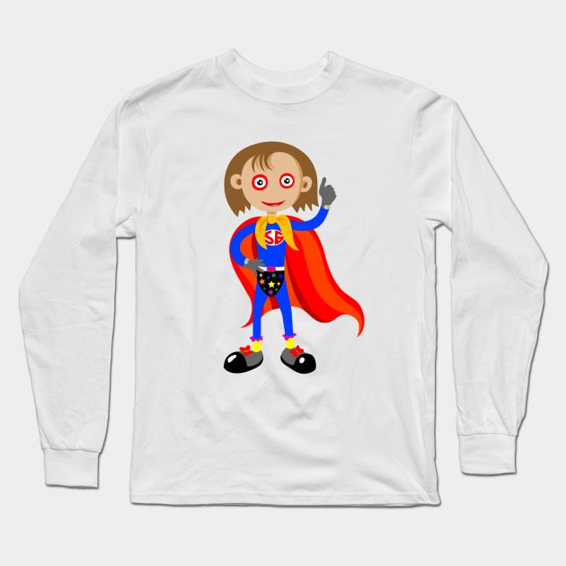 Thumbs up Girl Long Sleeve T-Shirt by martinussumbaji